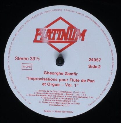 Platinum (2) 9041/3 - Gheorghe Zamfir - Flûte De Pan Et Orgue Le - Image 4