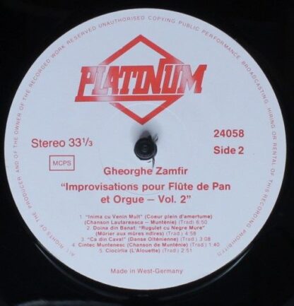 Platinum (2) 9041/3 - Gheorghe Zamfir - Flûte De Pan Et Orgue Le - Image 6
