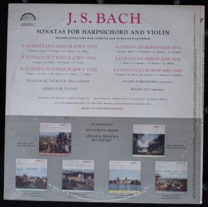Supraphon SUA ST 50550 - Johann Sebastian Bach, Zuzana Růžičková - Image 4