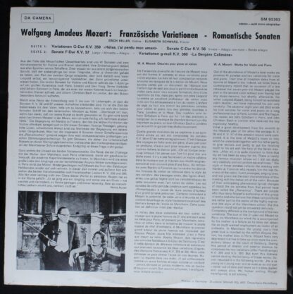 Da Camera SM 93303 - Wolfgang Amadeus Mozart, Erich Keller (2), - Image 2