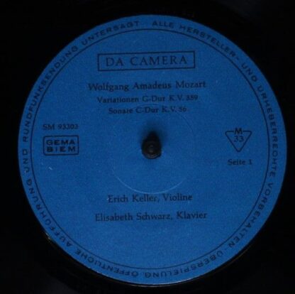 Da Camera SM 93303 - Wolfgang Amadeus Mozart, Erich Keller (2), - Image 3
