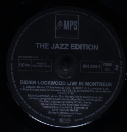MPS 821 284-1 - Didier Lockwood - Live in Montreux - Image 4