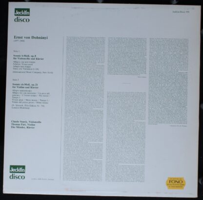 Jecklin-Disco 559 - Ernst von Dohnányi, Claude Starck, Thomas Fü - Image 2