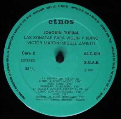 Etnos 02-C-XIII - Joaquín Turina, Victor Martin (3), Miguel Zane - Image 4