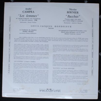 BAM LD 047 - André Campra, Nicolas Bernier (2), Louis-Jacques Ro - Image 2
