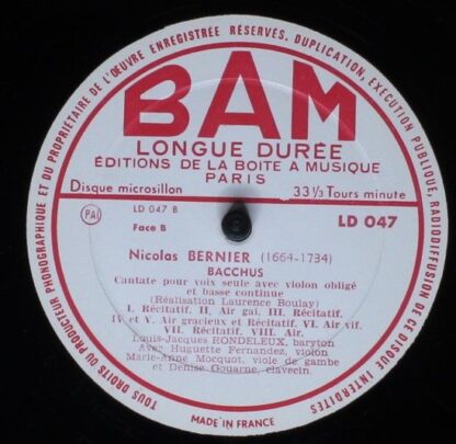 BAM LD 047 - André Campra, Nicolas Bernier (2), Louis-Jacques Ro - Image 4
