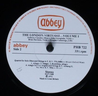 Abbey PHB 722 - The London Virtuosi - Volume 1 - Image 4