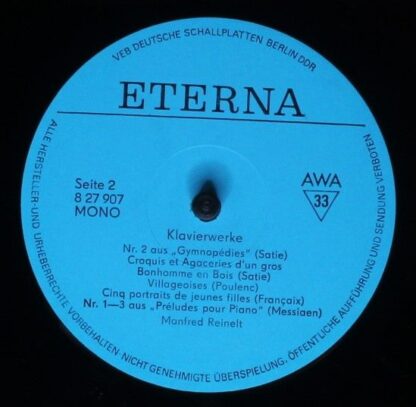 Eterna 8 22 907 - Manfred Reinelt, Alban Berg, Luigi Dallapiccol - Image 4