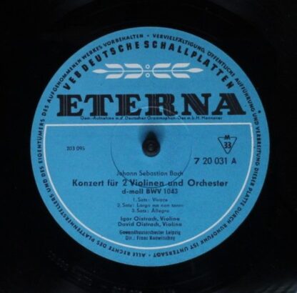 Eterna 7 20 031 - David Oistrach, Igor Oistrach, Gewandhausorche - Image 3
