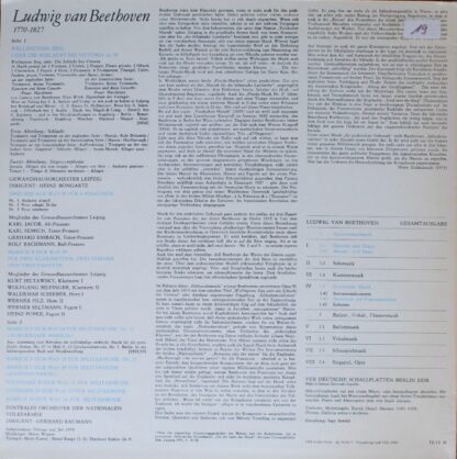 Eterna 8 26 182 - Ludwig van Beethoven, Gewandhausorchester Leip - Image 2