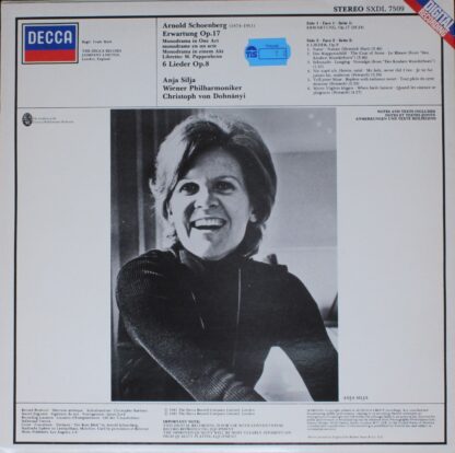 DECCA SXDL 7509 - Arnold Schoenberg, Anja Silja, Wiener Philharm