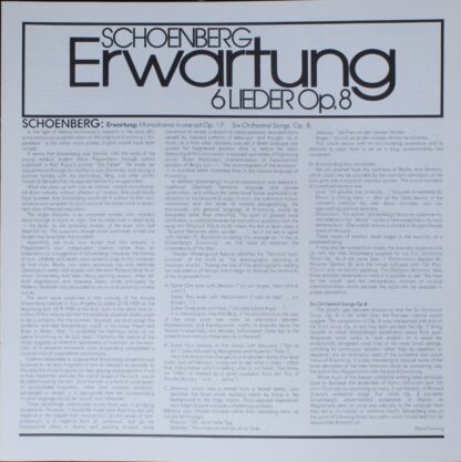 DECCA SXDL 7509 - Arnold Schoenberg, Anja Silja, Wiener Philharm - Image 2