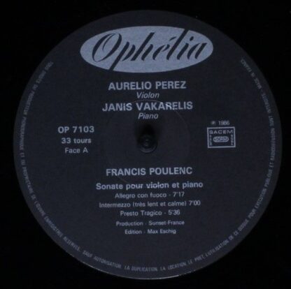 Ophélia (2) OP 7103 - Francis Poulenc, Henri Sauguet - Sonate Po - Image 3