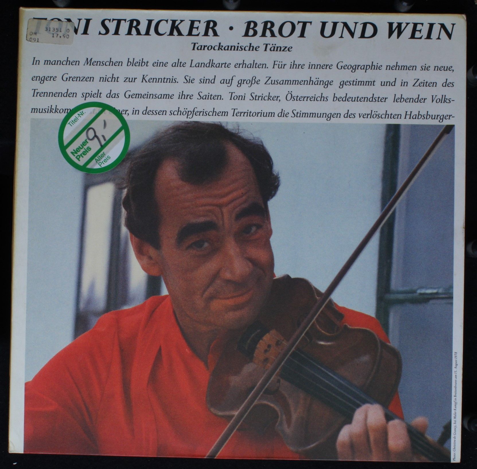 Mandragora (2) INT 160.125 - Toni Stricker - Brot Und Wein (Taro