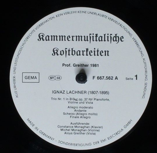 Not On Label F7667 562 - Ignaz Lachner, Franz Schubert - Kammerm - Image 3