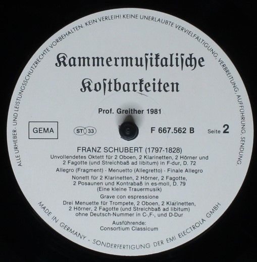 Not On Label F7667 562 - Ignaz Lachner, Franz Schubert - Kammerm - Image 4