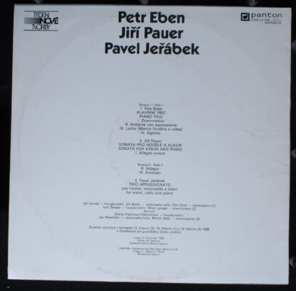 Panton 81 0850—1111 - Petr Eben, Jiří Pauer, Pavel Jeřábek (4) - - Image 2