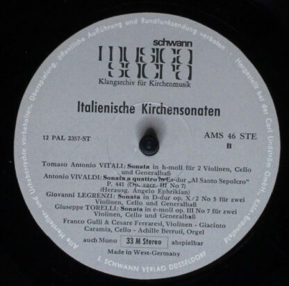 Musica Sacra (3) AMS 46 - Various - Italienische Kirchensonaten - Image 4