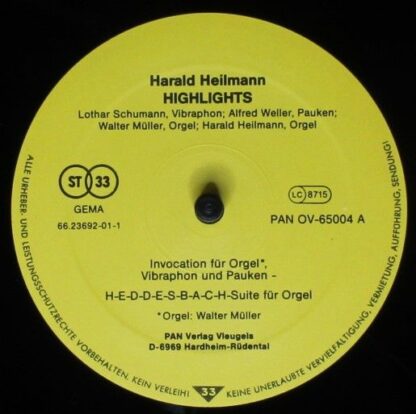PAN Verlag Vleugels PAN OV-65004 - Harald Heilmann - Highlights - Image 3
