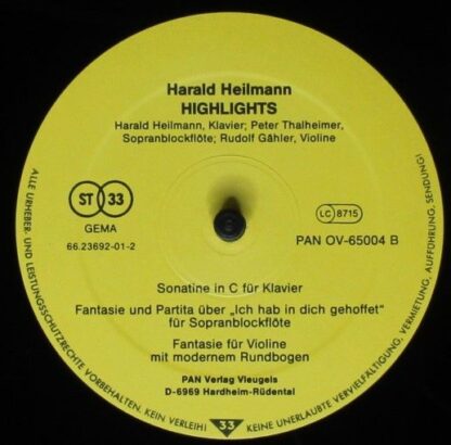 PAN Verlag Vleugels PAN OV-65004 - Harald Heilmann - Highlights - Image 4