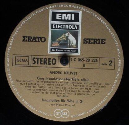 EMI 1C 065-28 226 - André Jolivet, Jean-Pierre Rampal, Orchestre - Image 4