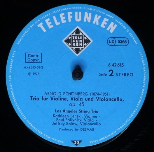 Telefunken 6.42615 - Joseph Haydn, Arnold Schoenberg, Los Angele - Image 6