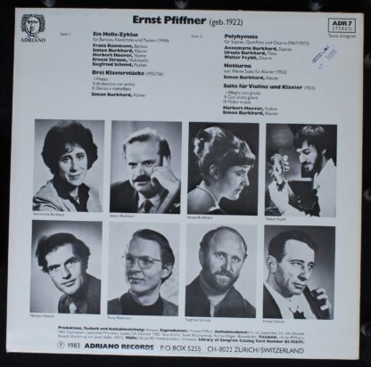 Adriano (2) ADR 7 - Ernst Pfiffner, Simon Burkhard, Herbert Hoev - Image 2