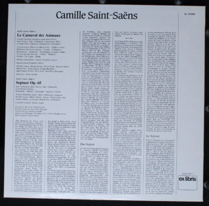 Exlibris EL 16 590 - Camille Saint-Saëns, Kammermusik-Ensemble Z - Image 2