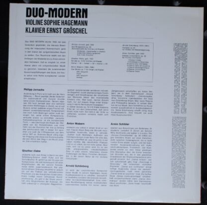 Colosseum Co M603 - Duo-Modern, Philipp Jarnach, Giselher Klebe, - Image 2