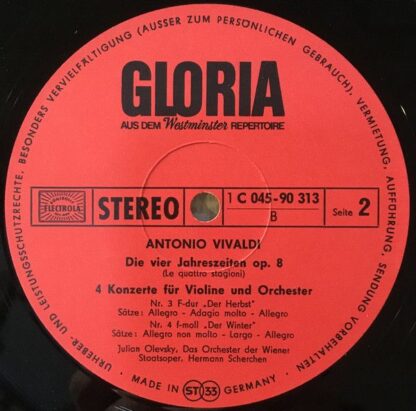 Gloria (2) 1 C 045-90313 - Antonio Vivaldi, Orchester Der Wiener - Image 4