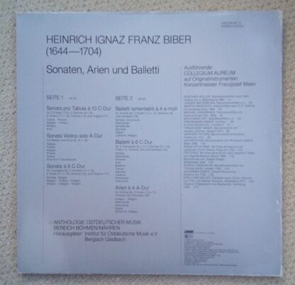 Deutsche Harmonia Mundi HM/IOM 667 D - Heinrich Ignaz Franz Bibe - Image 3
