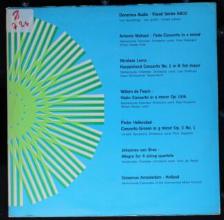 Donemus DAVS 6802 - Antonio Mahaut, Johan Nicolaas Lentz, Willem