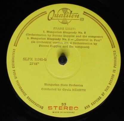 Qualiton SLPX 11341 - Franz Liszt, Hungarian State Orchestra, Gy - Image 4