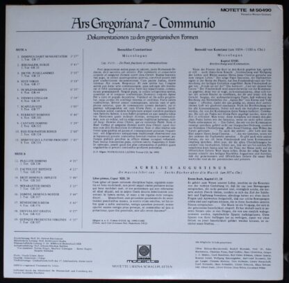 Motette Ursina M 50490 - Various - Ars Gregoriana 7 - Die Commin - Image 2