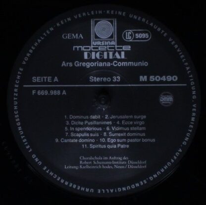 Motette Ursina M 50490 - Various - Ars Gregoriana 7 - Die Commin - Image 5