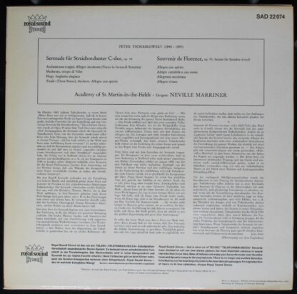 DECCA SAD 22074 - Pyotr Ilyich Tchaikovsky, The Academy Of St. M - Image 2