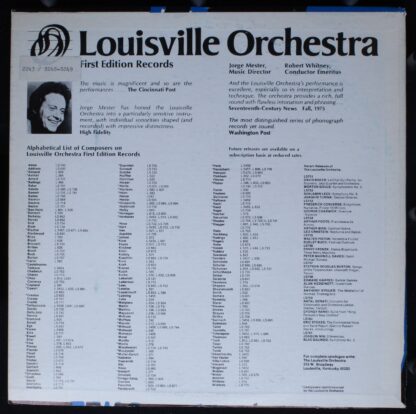 First Edition Records LS-654 - The Louisville Orchestra - Variaz - Image 2