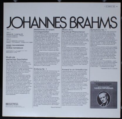 Dacapo 1C 049-01 145M - Johannes Brahms, Wilhelm Furtwängler, Wi - Image 2