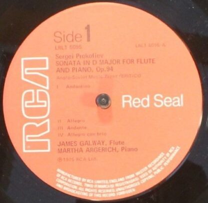 RCA Red Seal LRL1 5095 - James Galway, Martha Argerich, Sergei P - Image 4