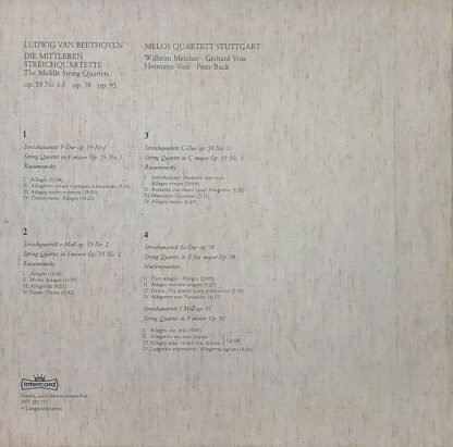 Intercord INT 185.751 - Ludwig van Beethoven, Melos Quartett - D - Image 2