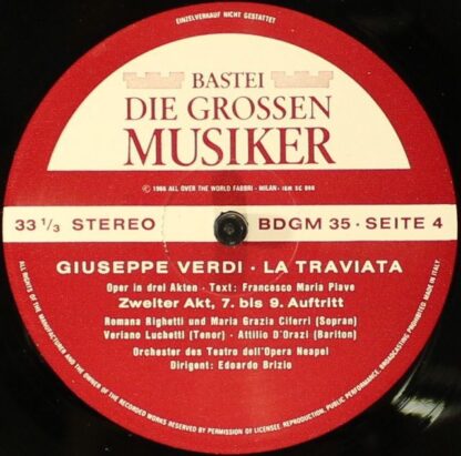 Bastei BDGM 35 - Giuseppe Verdi - La Traviata (Giuseppe Verdi 2. - Image 6