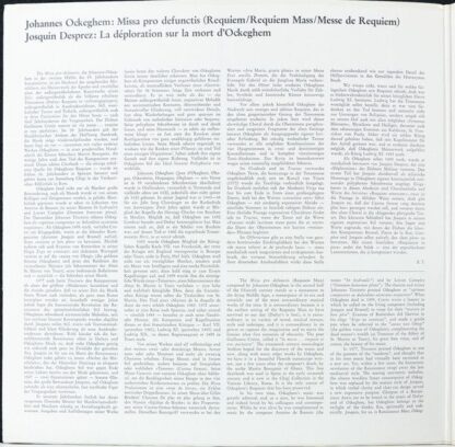 Archiv Produktion 2533 145 - Johannes Ockeghem, Josquin Des Prés - Image 2