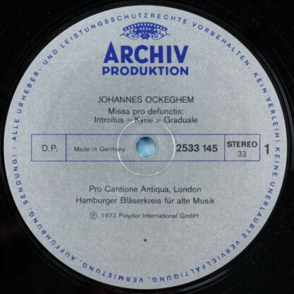 Archiv Produktion 2533 145 - Johannes Ockeghem, Josquin Des Prés - Image 4
