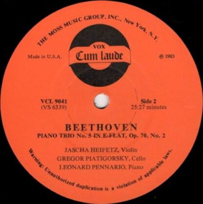 Vox Cum Laude VCL 9041 - Johannes Brahms, Ludwig van Beethoven, - Image 3