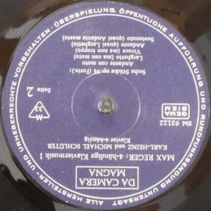 Da Camera Magna MRK 19734 - Max Reger, Various -  Gesamtausgabe - Image 7