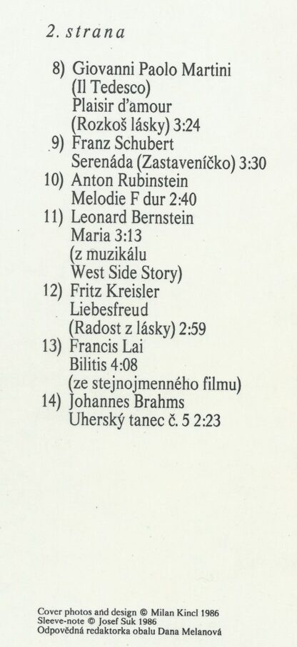 Supraphon 1113 4156 - Václav Hybš Orchestra, Josef Suk - Vyznání - Image 4
