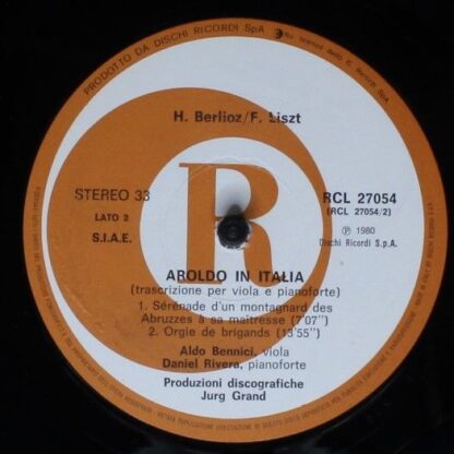 Dischi Ricordi S.p.A. RCL 27054 - Hector Berlioz, Franz Liszt, A - Image 4