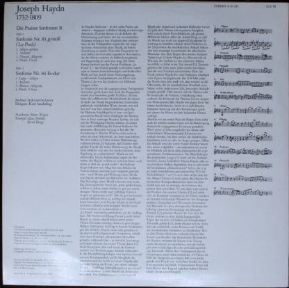 Eterna 8 26 345 - Joseph Haydn, Berliner Sinfonie Orchester, Kur - Image 2