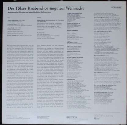 Deutsche Harmonia Mundi 1C 027-99 664 - Tölzer Knabenchor - Der - Image 2