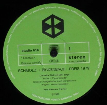 Schwann AMS Studio 616 - Johannes Brahms, Paul Graener, Richard - Image 3
